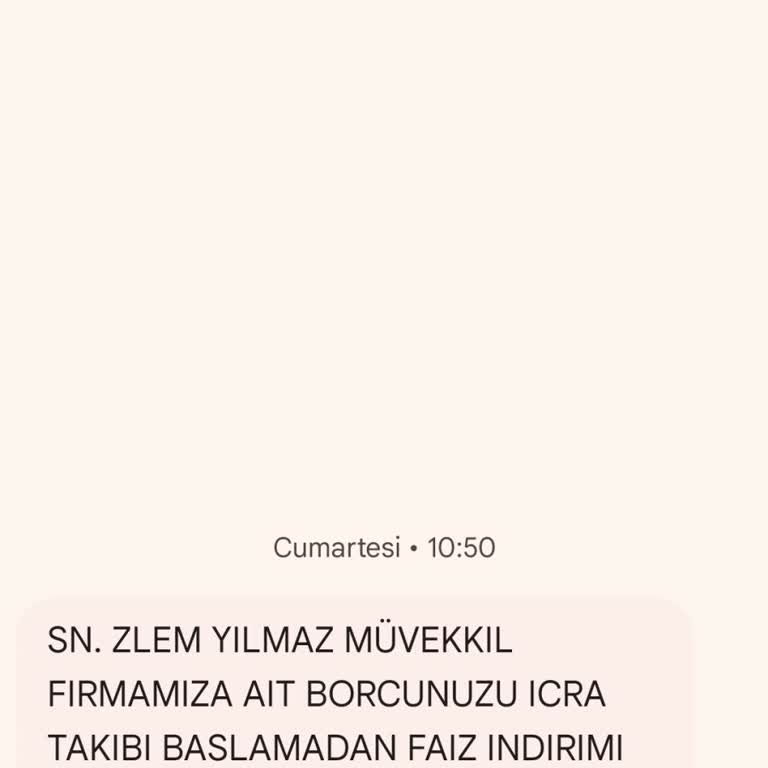 Metka Hukuk (SMS) Yanlış Borç Bilgilendirmesi Ve İcra Tehdidi