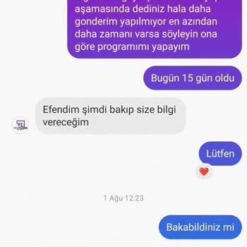 Rüya Tasarım Organizasyon (Konya) Tasarım Organizasyon Firmasının Teslimat Sorunları