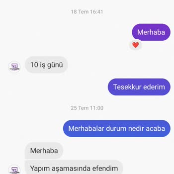 Rüya Tasarım Organizasyon (Konya) Tasarım Organizasyon Firmasının Teslimat Sorunları