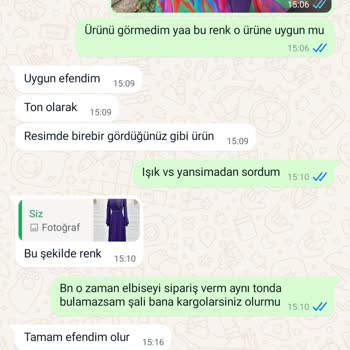 Esilanur Yanlış Renkli Ürün Ve İade Sorunu