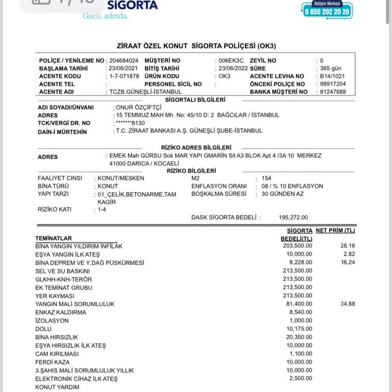 Ziraat Bankası'nın Zorunlu Kıldığı Özel Konut Sigortasında Fahiş Fiyat