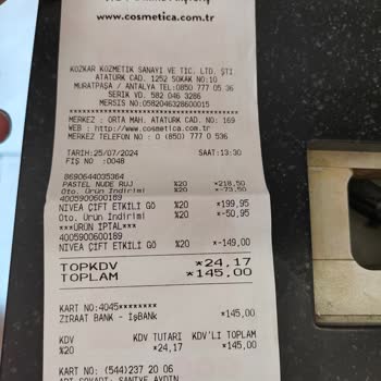 Pastel Kozmetik Ruj Ton Farklılığı Mağduriyeti