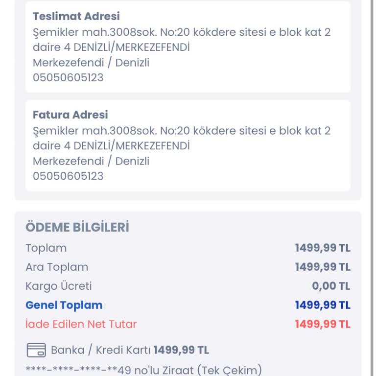 Ziraat Bankası Para İadesi Yapmaması