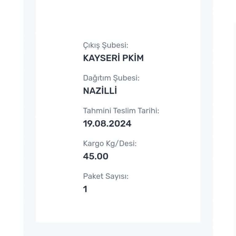 PttAVM Kayseri Pkim Kargoyu Göndermiyor!