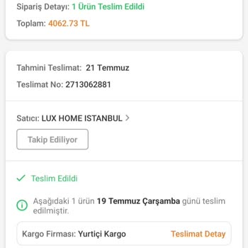 Trendyol Eksik Hatalı Ürün
