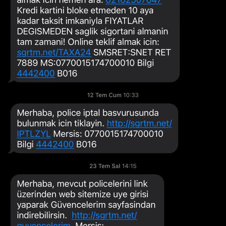 Sigortam.net İptal Edilen Sigorta İadelerini Yapmıyor.