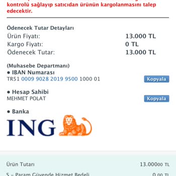 Sahibinden Almak İstediğim Ürün Hakkında