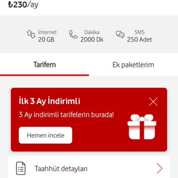 Vodafone Faturalı Tarifede Yanıltıcı Bilgilendirme ve Fiyat Artışı