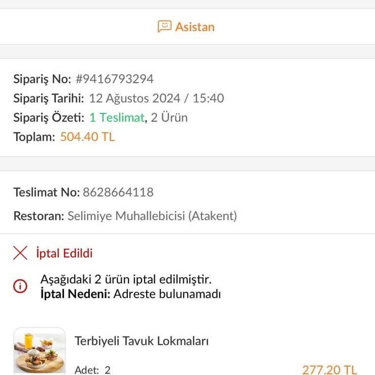 Trendyol Adreste Olmama Rağmen Adreste Yok Denilip Sipariş İptali