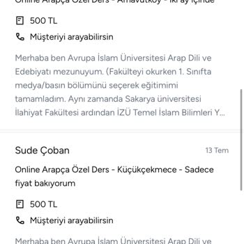 Armut Boşa Giden Teklif Ücretlerinin İade Talebini İstiyorum