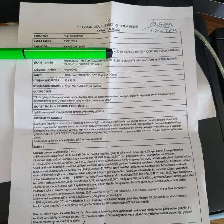 Hascevher Metal Tencere Tava Seti İade Ve Sağlık Sorunları