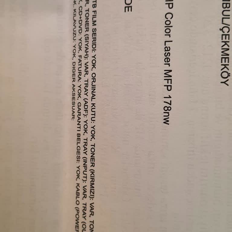 HP Mfp 178 Nw Printer Kronik Kartuş Problemi
