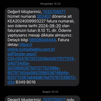 Kablo Net Yanlış Fatura Bildirimi Ve Sürekli Borç Talebi