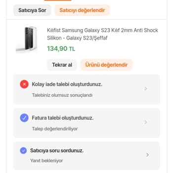 Hepsiburada Yanlış Ürün Ve İade Sorunu