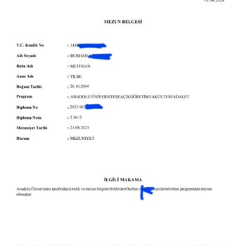Replika Diploma Lütfen İşimi Yapın Ya Da Ödememi Verin Allah Hatırına