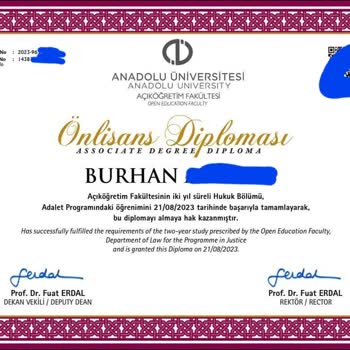 Replika Diploma Lütfen İşimi Yapın Ya Da Ödememi Verin Allah Hatırına
