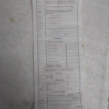 Popeyes Gaziantep Eksik Sipariş