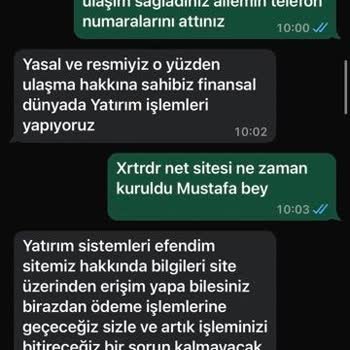 Xtrdr.net Sitesinde Yaşanan Sorunlar Ve Ödeme Talepleri