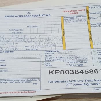 PTT Kargonun Sorumsuzluğu