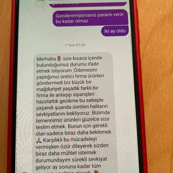 Reydeko Halı Halılarımızı 4 Aydır Göndermiyor
