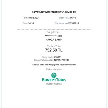 Bewolf Nutrition 2 Gün Geçti Sipariş Kargolanmadı