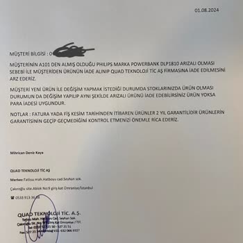 A101 Servis Raporuna Rağmen Değişim Yapmıyor.