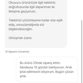 Hepsiburada Firması Paramı Vermiyor. Beni Bilgilendirmiyor.