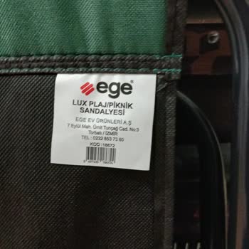 Ege Plastik Kalitesiz Lüks Plaj Piknik Sandalyesi!