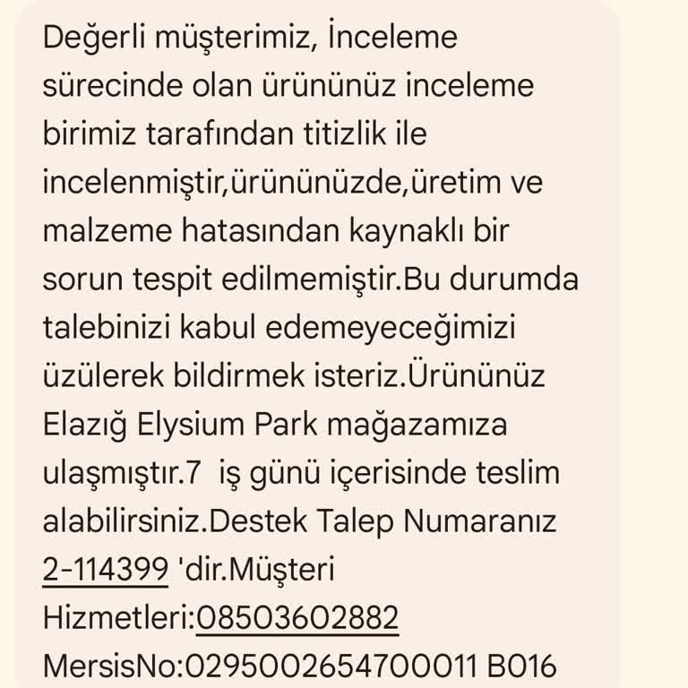 Avva Ürünün Arkasında Durmayarak Pişman Etti