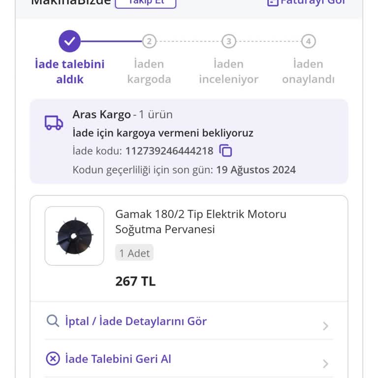 Aras Kargo Kurye Kargomu Getirmiyor