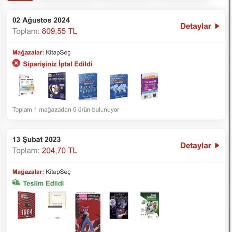 Kitap Seç Aldığım Kitapların 10 Gündür Gönderilmemesi