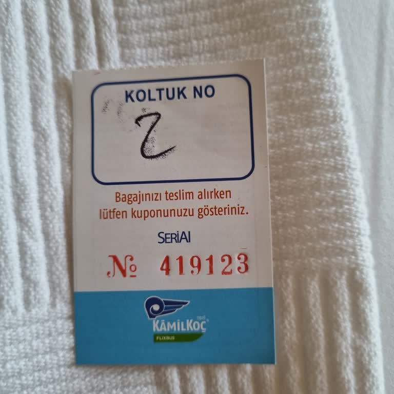 Kamil Koç Fırması Valizimi Kaybetti