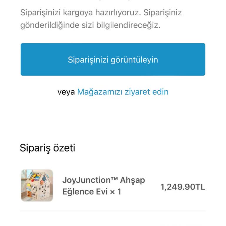 Joyjunction.com.tr Ahşap Ev Siparişim Gönderilmedi, Mağdur Oldum