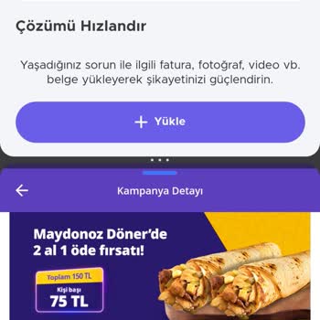 Getir Yemek Sorunu
