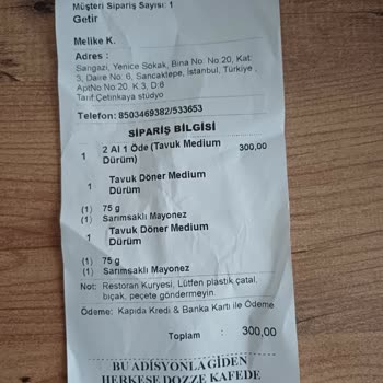 Getir Yemek Sorunu