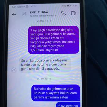 Emel Turgay Alışveriş Sitesi Şikayeti