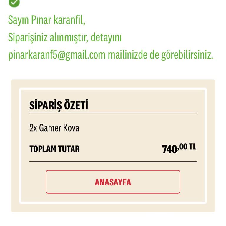 KFC Siparişim İptal Edildi Ve Hiçbir Geri Dönüş Sağlanmadı