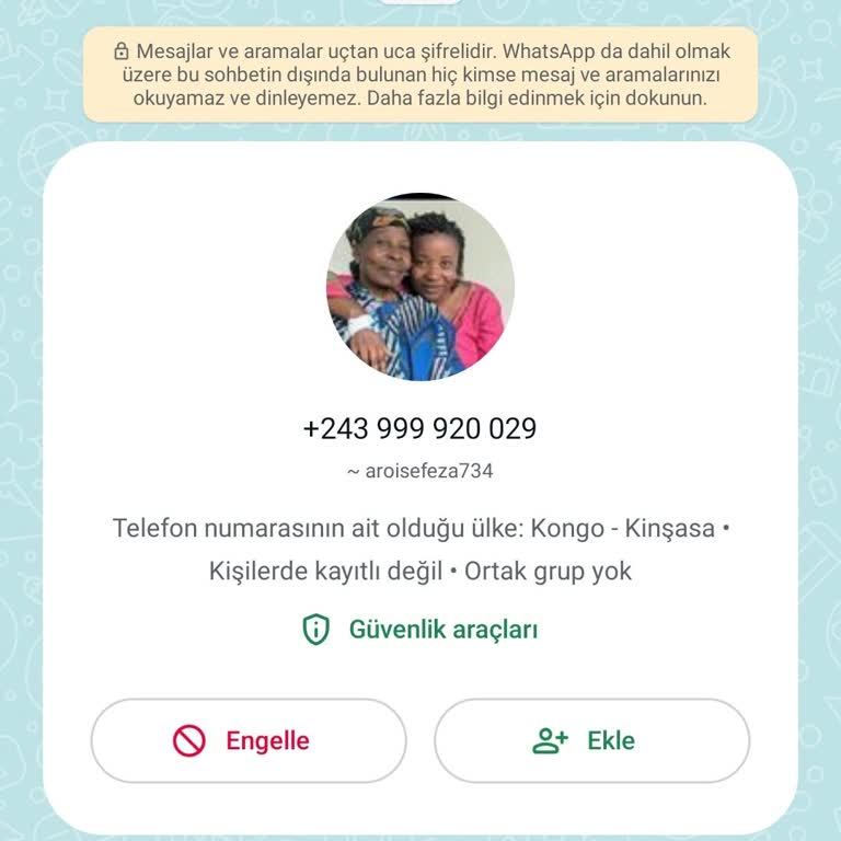 WhatsApp'tan Gelen Mesaj Hakkında Şikayetçiyim