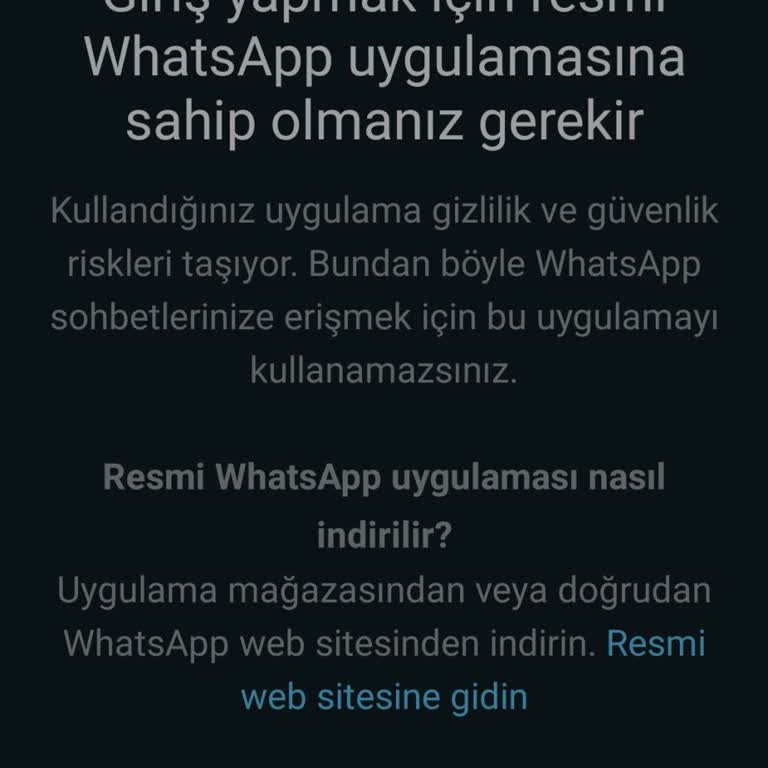 WhatsApp Uygulamasında Resmi İndirme Sorunu