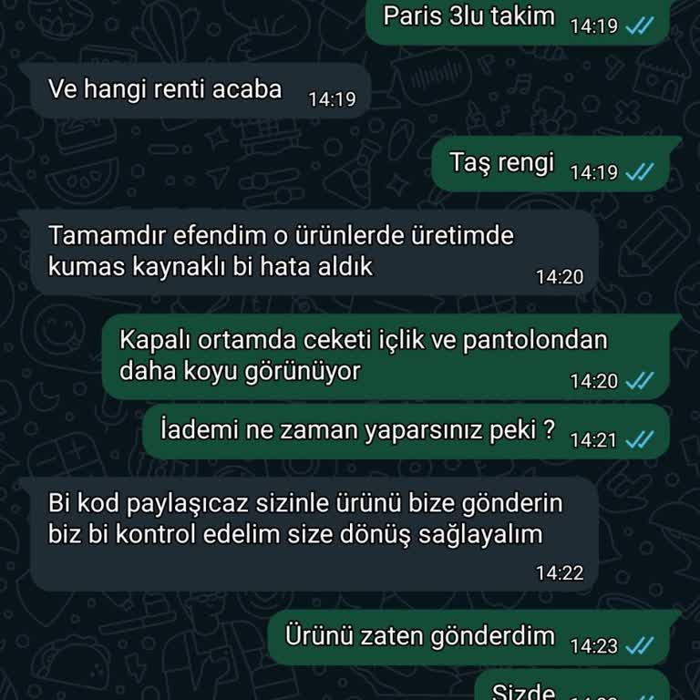 NOIRRE Design 1 Hafta Oldu İadem Yatmıyor
