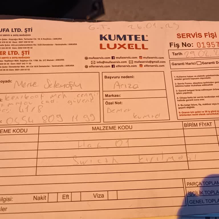 Kumtel 5.5 Aydır Ürün Değişimi Yapılacak