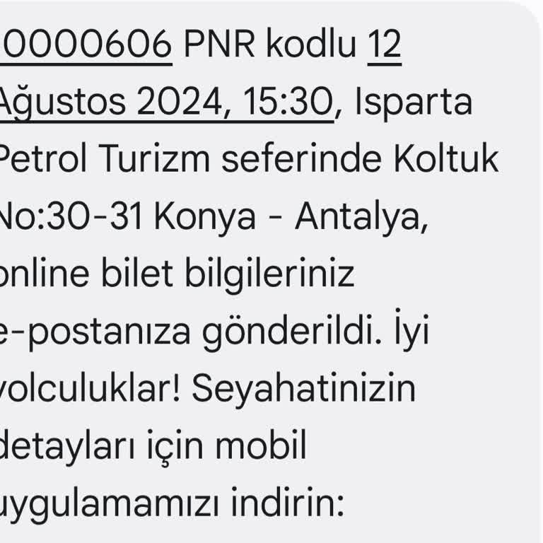 Isparta Petrol Turizm Bu Kadar Da Aymazlık Ve İnsanları... Yerine Koymak Olmaz.