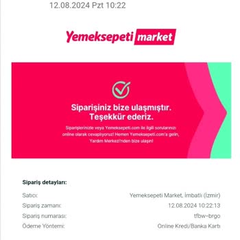 Yemeksepeti Market Yanlış Ve Rezerve Edilmemiş Ürün İle İleri Tarihli Sipariş Sorunu