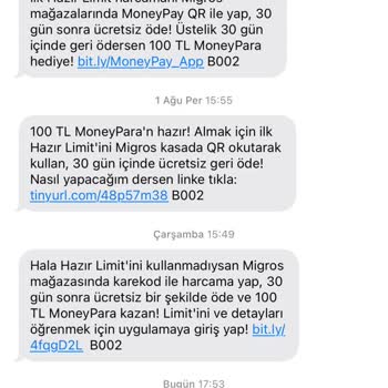 Migros İletişim Tercihim Olmamasına Rağmen Gönderilen Kampanya SMS’leri!