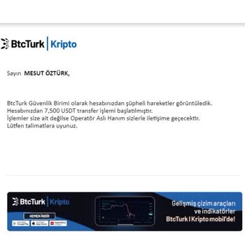 BTCTURK Üzerinden Şüpheli Transfer İşlemi