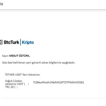 BTCTURK Üzerinden Şüpheli Transfer İşlemi