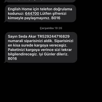 English Home Sitesinde Bitmek Bilmeyen Sipariş Sorunu