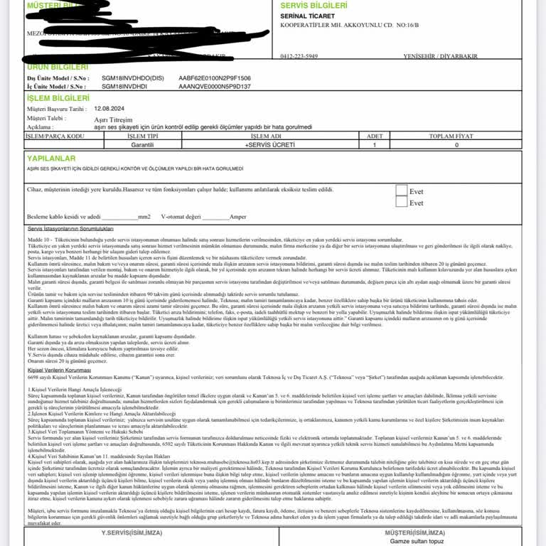 İklimsa^nın Sigma Comfort 18.000 BTU/h A++ İnverter Klima Mağduriyeti