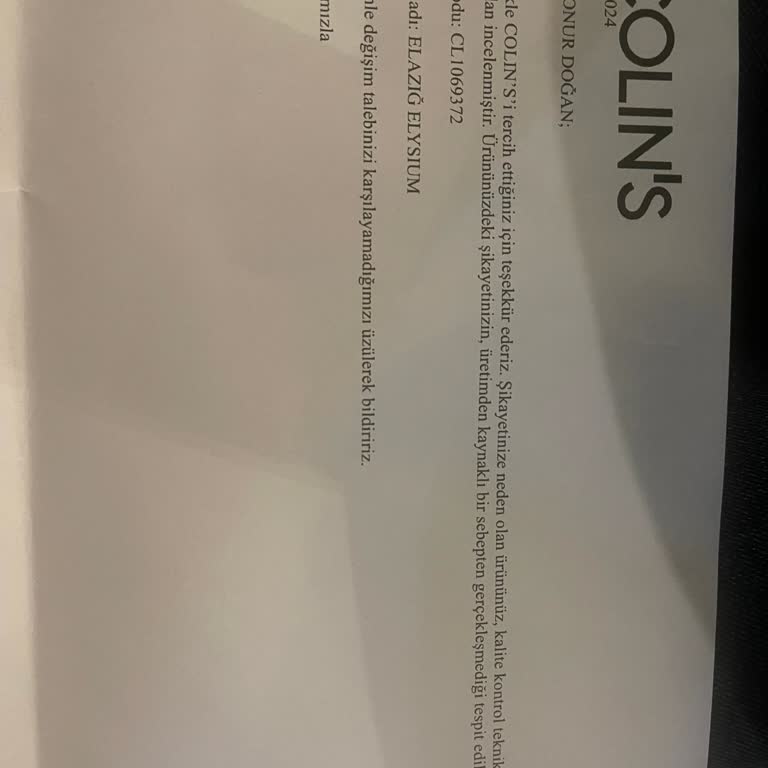 COLIN’S Çalışan Memnuniyetsizliği Ve Değişmeyen Ürün