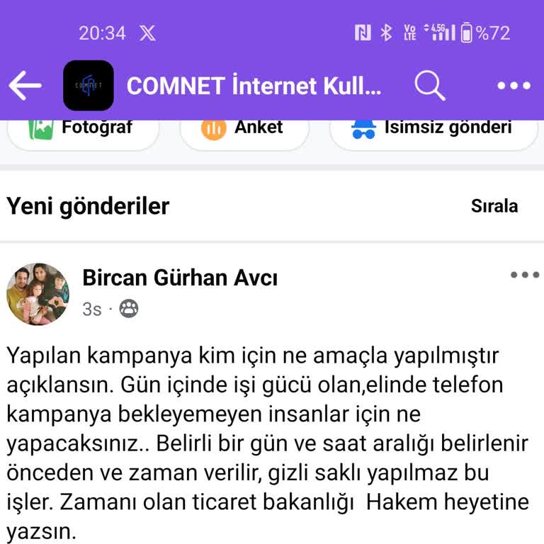 Comnet, Eleştirince Hesabımı Kapattı.